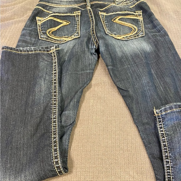 Silver Jeans Berkeley Straight Dark Denim Jeans size W27/ L30 - Picture 2 of 10